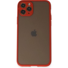 Elitse Apple Iphone 11 Pro Kılıf Montreal Silikon Kapak - Kırmızı