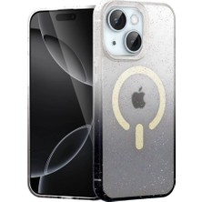 Elitse Apple Iphone 14 Pummel Shiny Magsafe Kapak - Siyah