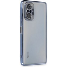 Elitse Xiaomi Redmi Note 10 Pro Kılıf Razer Lensli Silikon - Açık Mavi