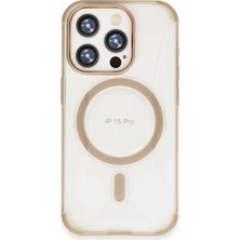 Elitse Joko Apple Iphone 15 Pro Hilton Magsafe Kapak - Gold