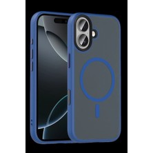 Elitse Joko Apple Iphone 16 Megane Magsafe Kapak - Lacivert