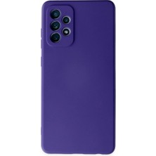 Elitse Samsung Galaxy A72 Kılıf Nano Içi Kadife Silikon - Mor