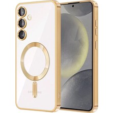 Elitse Samsung Galaxy S24 Kılıf Kross Magneticsafe Kapak - Gold