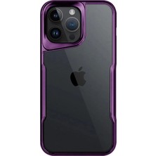 Elitse Apple Iphone 15 Pro Max Kılıf Boyi Silikon Kapak - Derin Mor