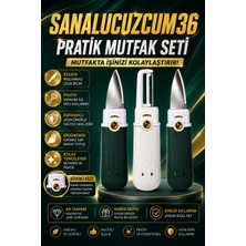 Sanal Ucuzcum 36 3 Parça Mutfak Bıçağı Seti Sebze Meyve Bıçağı Soyacak Pratik Mutfak Gereçleri Seti