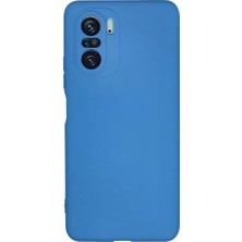 Sh Ticaret Newface Xiaomi Poco F3 Kılıf Nano Içi Kadife Silikon - Mavi