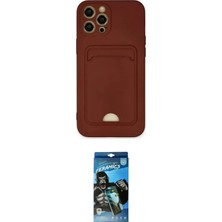 Teknoparkx Ieg™ Iphone 12 Pro Max Kılıf Vadi Çizgi Prime - Siyah 34D Izgaralı Cam Tknprk-Tkaks3