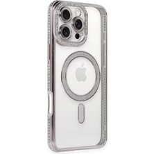 Sh Ticaret Newface Apple Iphone 16 Pro Kılıf Joke Simli Magneticsafe Kılıf - Pembe
