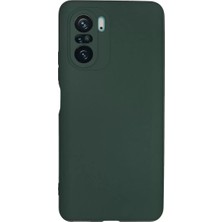Sh Ticaret Newface Xiaomi Poco F3 Kılıf Nano Içi Kadife Silikon - Koyu Yeşil