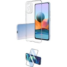 Teknoparkx Ieg™ Redmi Note 10 Pro Kılıf Zirve Doku - Siyah 3D Antistatik Cam Ekran Koruyucu Tknprk-Tkaks3