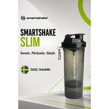 Smartshake Slim Serisi 500 ml Siyah Protein Shaker