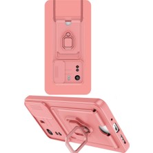 Bezos Redmi 13C Kılıf Zuma Kartvizitli Yüzüklü Silikon - Pembe