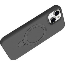 Bezos iPhone 14 Regal Magsafe Standlı Kapak - Titan Gri
