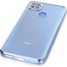 Bezos Redmi 9c Kılıf Razer Lensli Silikon - Açık Mavi