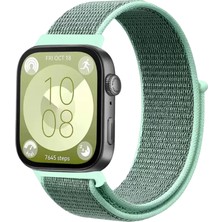 Sh Newface Huawei Fit 4 Hasırlı Cırtcırtlı Kordon - Turkuaz Najmaddin