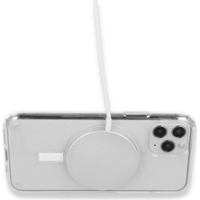 Bezos iPhone 15 Plus Kılıf Pc Real Magsafe Kapak - Şeffaf