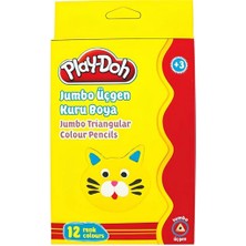 Ozkr Store 12 Renk Üçgen Kuru Boya