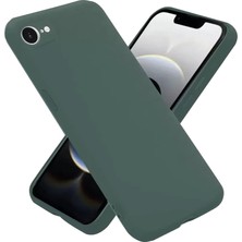 Sh Newface Apple Iphone 16E Kılıf Nano Içi Kadife Silikon - Koyu Yeşil Najmaddin