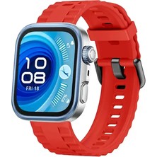 Sh Newface Huawei Watch Fit 3 Klasik Kordon - Kırmızı Najmaddin