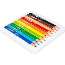 Ozkr Store Baby Üçgen Kuru Boya Kalemi 10'lu