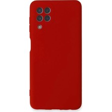 Sh Newface Samsung Galaxy A22 Kılıf Nano Içi Kadife Silikon - Kırmızı Najmaddin