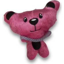 Ozkr Store Sevimli Ayıcık Figürlü Peluş Kedi ve Köpek Oyuncağı Mor