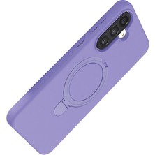 Bezos Galaxy A17 5g Regal Magsafe Standlı Kapak - Lila
