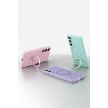 Bezos Galaxy S25 Fe Regal Magsafe Standlı Kapak - Su Yeşili