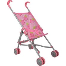 Ozkr Store 13001 Katlanır Metal Baston Oyuncak Puset Çilek Desenli