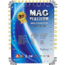 Ozkr Store Mag Platinum Mp 10/20 Multiswitch - 10 Giriş 20 Çıkışlı Merkezi Uydu Santrali Hybrid 4K ve 3D Destekli