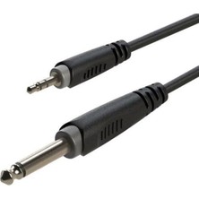 Ozkr Store Roxtone Rx K13501 3.5 mm Stereo Erkek / Mono Gitar Erkek 1 Metre Ara Kablo