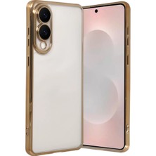 Uravas Store Samsung Galaxy S25 Edge Razer Lensli Silikon - Gold