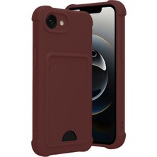 Uravas Store Apple iPhone 16E Kelvin Kartvizitli Silikon - Bordo