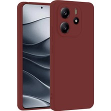 Uravas Store Xiaomi Redmi Note 14 4g Kılıf First Silikon - Bordo