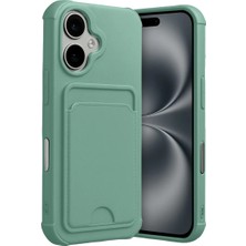 Uravas Store Apple iPhone 17 Kelvin Kartvizitli Silikon - Açık Yeşil