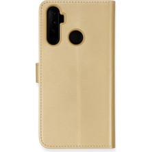 Uravas Store Realme 6i Kılıf Trend S Plus Kapaklı Kılıf - Gold