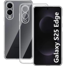Uravas Store Samsung Galaxy S25 Edge Kılıf Lüx Şeffaf Silikon
