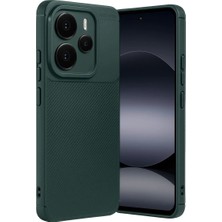Uravas Store Xiaomi Note 14 5g Auto Focus Karbon Kapak - Koyu Yeşil