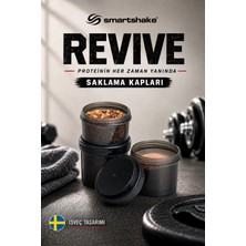 Smartshake Revive Saklama Kapları Siyah 3'lü Set