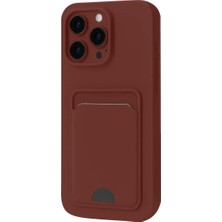 Uravas Store Apple iPhone 16 Pro Kılıf Kelvin Kartvizitli Silikon - Bordo