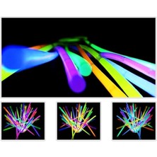Hereveoyuncak Glow Stick 20CM Fosforlu Kırılann Çubuk (10 Adet)
