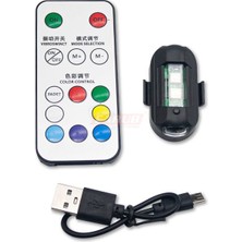 Uçak Kanadı Rgb Çakar Lamba Şarjlı Kumandalı