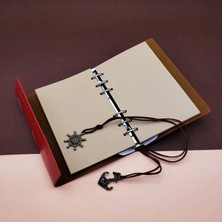 Hace Bazaar Deri Pusula Tasarımlı Defter