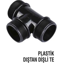 Pimtaş 11/4 Plastik Dıştan Dişli Yivli Te