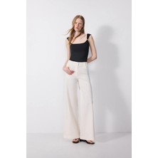Vatkalı Tailored Wide Leg Pantolon