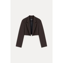 Vatkalı Crop blazer ceket