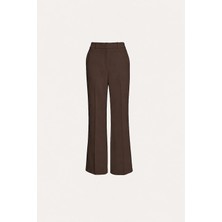 Vatkalı Flare fit kumaş pantolon
