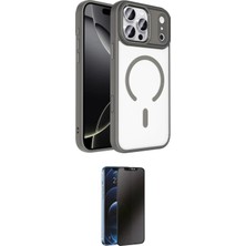 Teknoparkx Ieg™ Iphone 17 Pro Max Kılıf Kıvılcım Prime - Siyah 3D Antistatik Hayalet Cam Ekran Koruyuc