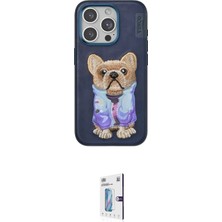 Teknoparkx Ieg™ Iphone 15 Pro Max Kılıf Iz Minimal Koleksiyonu - Siyah Bilvis 0.18MM Plus Cam Ekran Koru
