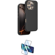 Teknoparkx Ieg™ Iphone 16 Pro Kılıf Kutup Modern - Siyah 3D Antistatik Cam Ekran Koruyucu Tknprk-Tkaks3